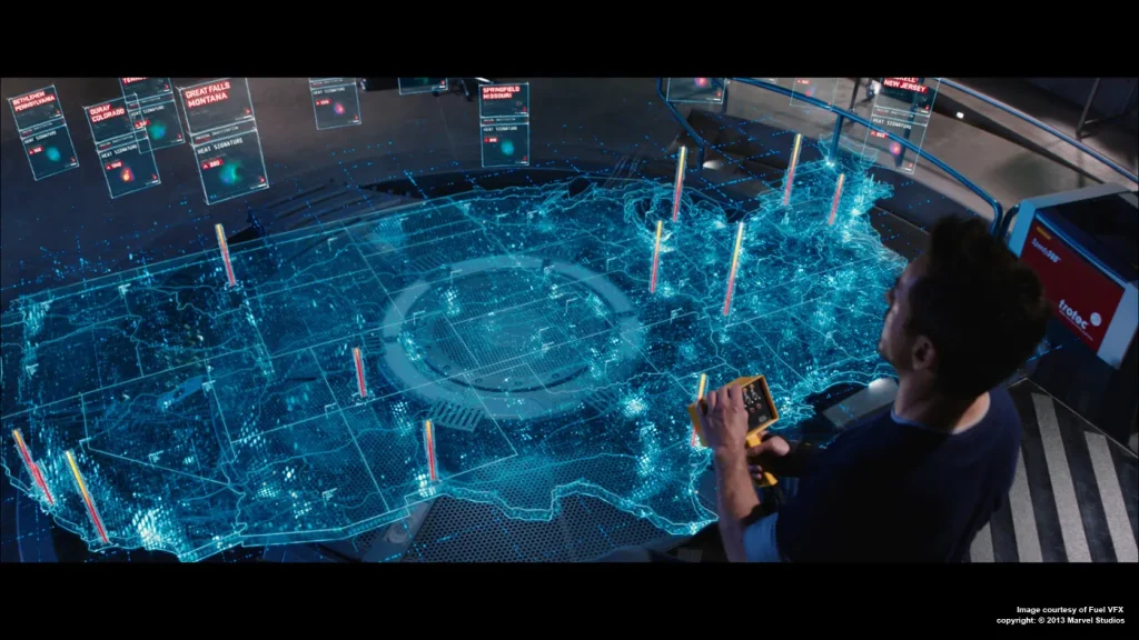 Hologram trong phim Iron Man